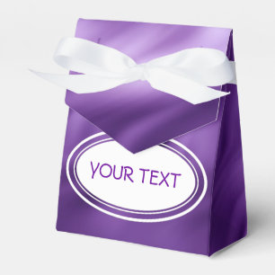 Muster - weiche Wellen violett + Ihr Text Geschenkschachtel