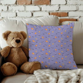 Muster Weltraum Lavendel Orange Lavendel Kissen