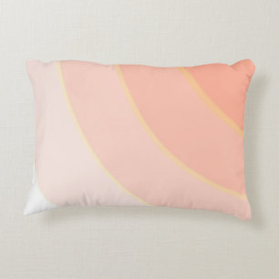 Muster wirbeln Pastel Ombre Peach Dekokissen