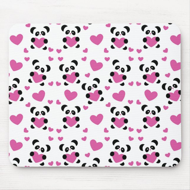 Muster zum Tag der Liebe Mousepad (Vorne)