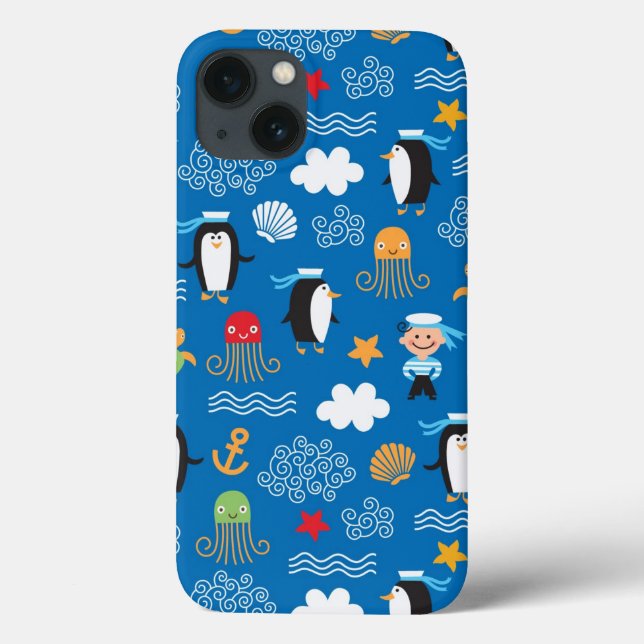 Muster zum Thema Meer Case-Mate iPhone Hülle (Rückseite)