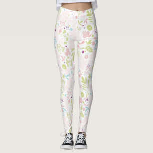 Musteranzeigen mit Blumen Leggings
