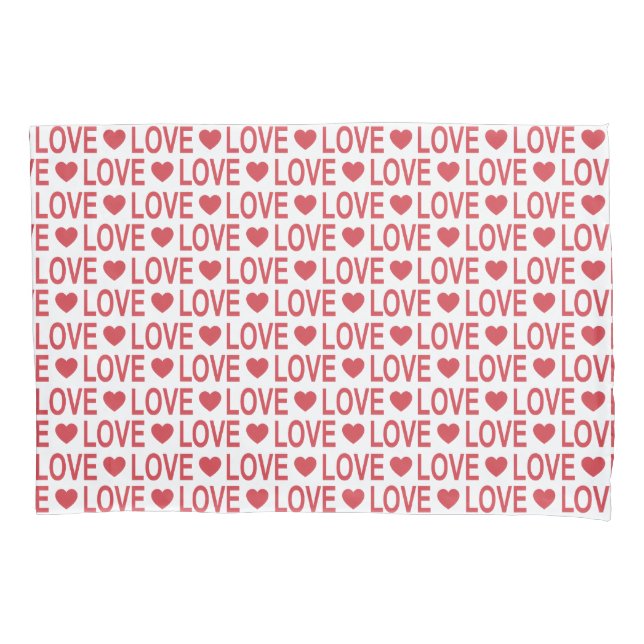 Musterbeispiel für rote Liebe Kissenbezug (Vorderseite)