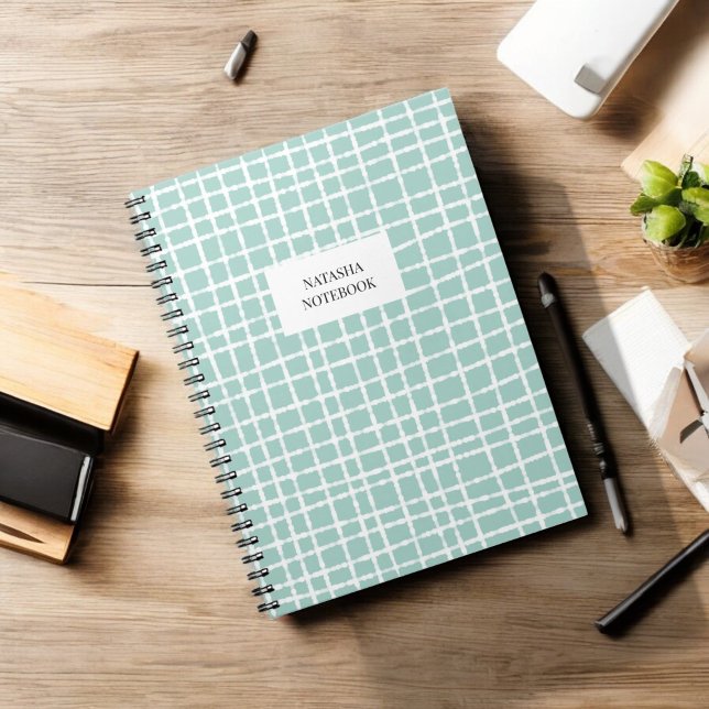 Musterböden für klassische blaue und weiße Karo Notizblock (Von Creator hochgeladen)