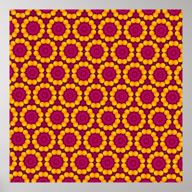 Musterdesign durch Wiederholung der geometrischen  Poster (Vorne)