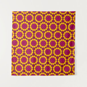 Musterdesign durch Wiederholung der geometrischen Wandteppich