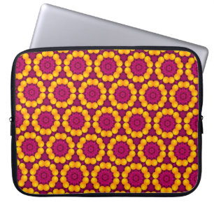 Musterdesign durch Wiederholung geometrischer Form Laptopschutzhülle