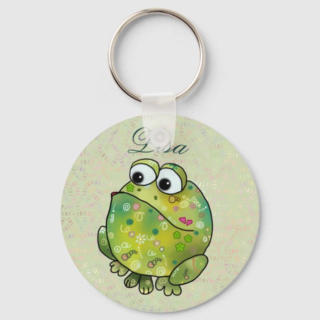 Musterfrosch Schlüsselanhänger (Vorderseite)