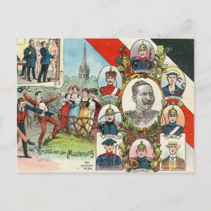 Mustering Postkarte