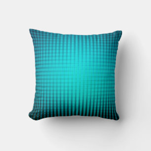 Musterkissen in leuchtend aquamarin blau kissen