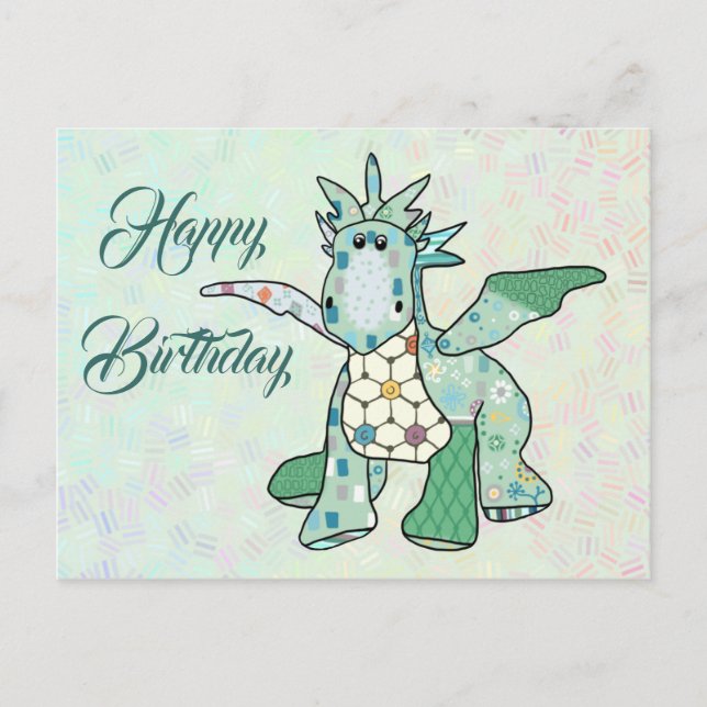 Mustermixdrache Postkarte (Vorderseite)
