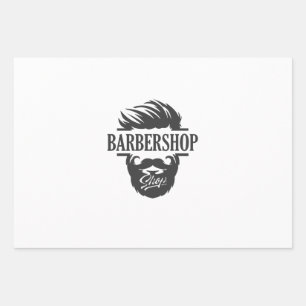 Musterpapier für Barber Shop-Muster Geschenkpapier Set