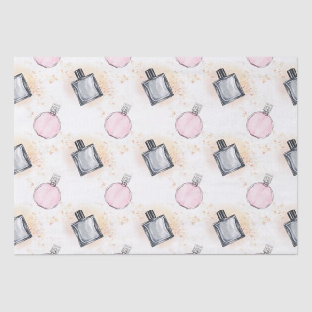 Musterpapier für Blumenparfums Seidenpapier (Vorderseite)