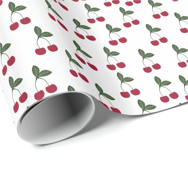 Musterpapier für Red Cherries Geschenkpapier (Rolleneckpunkt)