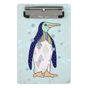 Musterpinguin  mini klemmbrett