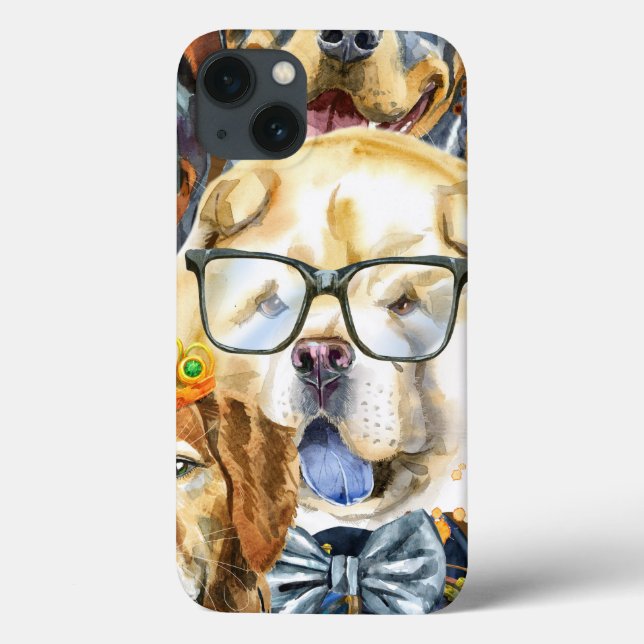 Mustertiere Hunde Tierliebhaber Case-Mate iPhone Hülle (Rückseite)