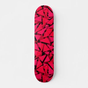 Mustertuch hell rot, geometrisch, abstrakt skateboard