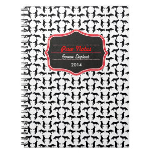 Musterung Schäferhund Notizblock