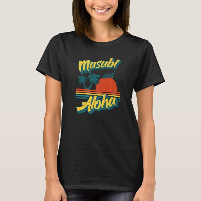 Musubi Hawaii Retro Style Aloha T-Shirt (Vorderseite)