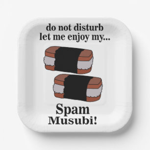Musubi Ließ Mir gefällt mein Spam Musubi Party Pappteller
