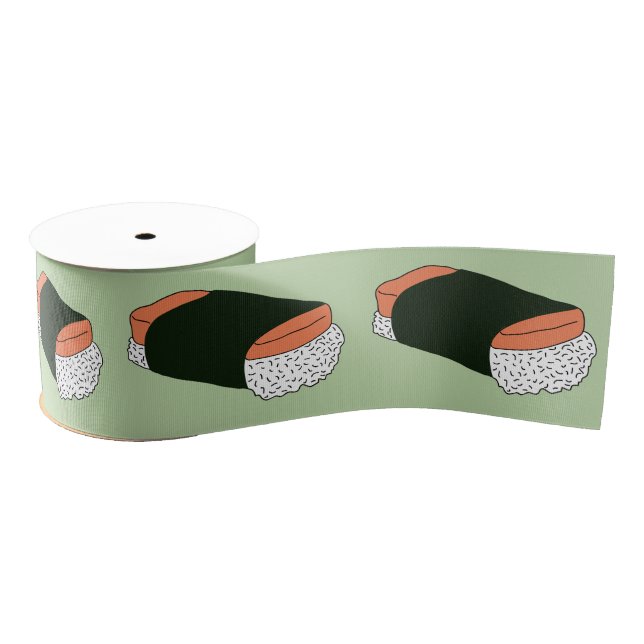 Musubi Sushi Hawaiian Food Pattern Ripsband (Spule)