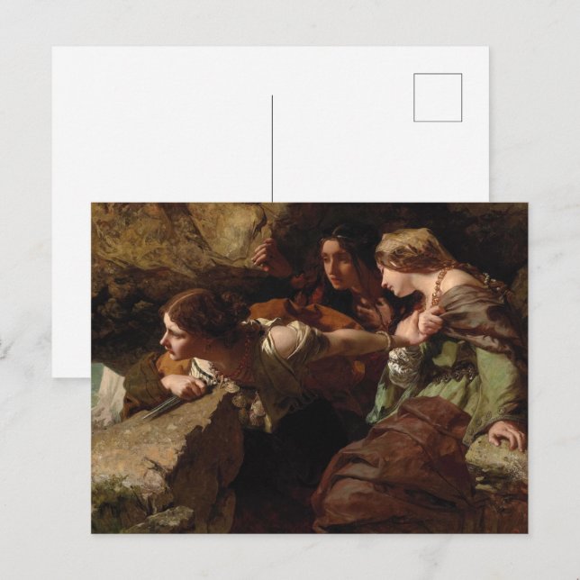 Mut, Angst und Verzweiflung, den Kampf beobachten Postkarte (Vorne/Hinten)