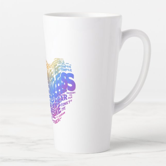 Mut erobert Herausforderungen. Milchtasse (Rechts)