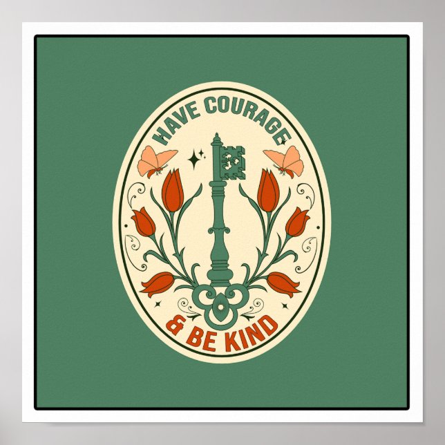 Mut haben und nett sein poster (Vorne)