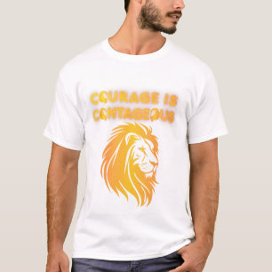 Mut ist ansteckend Löwe T-Shirt