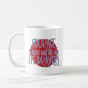 Mut ist Glaubensspruch-Wiederherstellungsbecher Kaffeetasse
