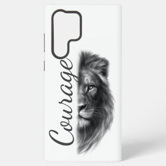 Mut Löwe Künstlerisch Minimal- Samsung Galaxy Hülle