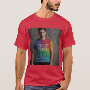 Mut mach Fortschritt - Mehrfarbige Inspiration T-Shirt