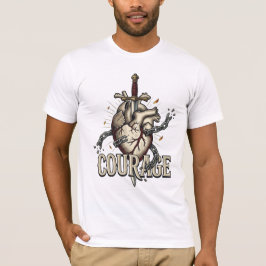 Mut Mutig Erfolgreich Herz Mut Resilienz Motivatio T-Shirt