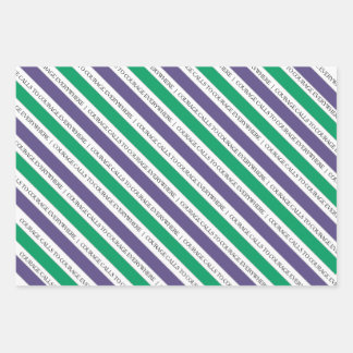 Mut ruft dazu auf, Feministinnen zu ermutigen, Pap Geschenkpapier Set