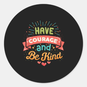 Mut sein freundlich Motivierend Inspiration de Runder Aufkleber