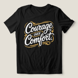Mut-T-Shirt mit Kalligrafie-Schriftzug Tri-Blend Shirt
