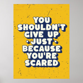 Mut über Angst im Leben Poster