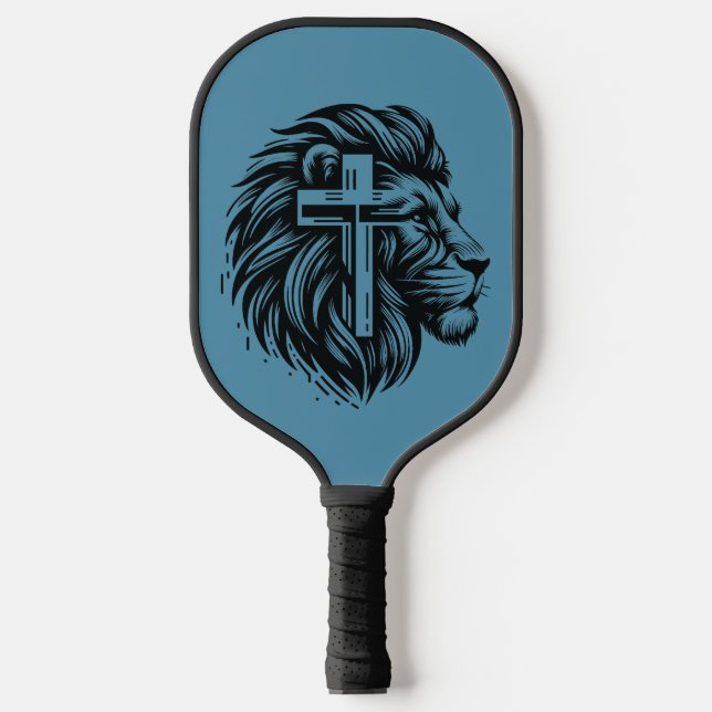 Mut und Glaube Löwenpaddel Pickleball Schläger (Vorderseite)