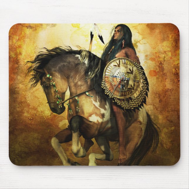 Mut-Ureinwohner-Krieger Mousepad (Vorne)
