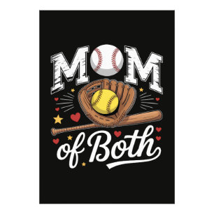Mut von beiden Game Day Baseball Softball Fotodruck
