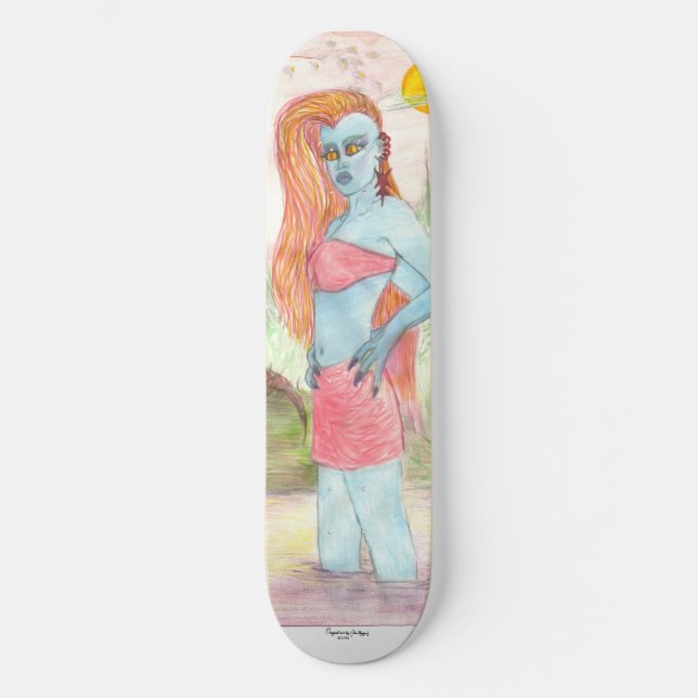 Mutant Anna Anastasia Original, Art Signature Skateboard (Vorderseite)