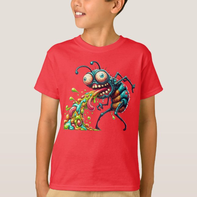 Mutant Bug Puke Attack T-Shirt (Vorderseite)