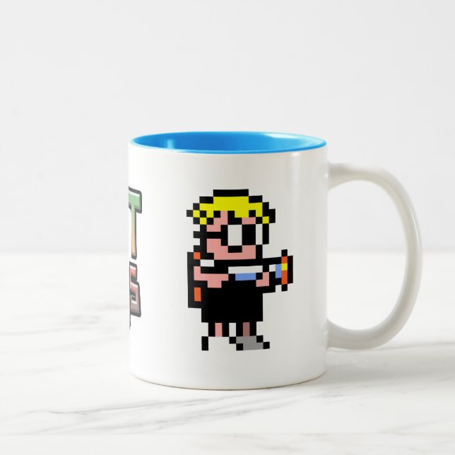 Mutant Mudds Zwei-Ton Tasse (Rechts)