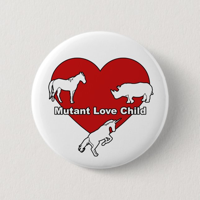 Mutante Liebe Kind Button (Vorderseite)