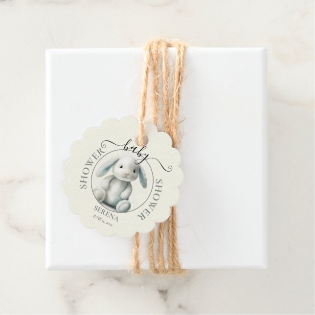 Mutation BABY SHOWER Round Geschenkanhänger (Beispiel)