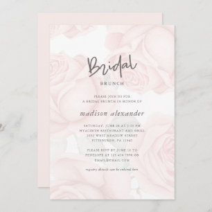 Mute Blumenblush Bridal Brunch Einladung