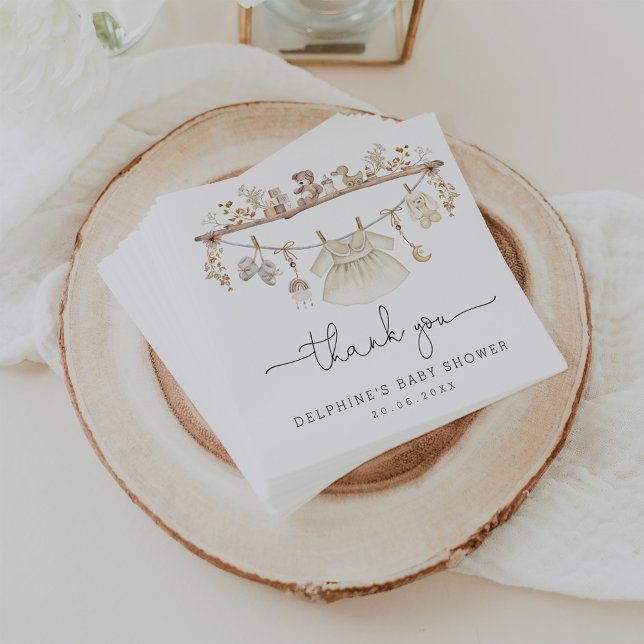 Mute Bohemische Babykleidung Girl Babydusche Serviette (Von Creator hochgeladen)