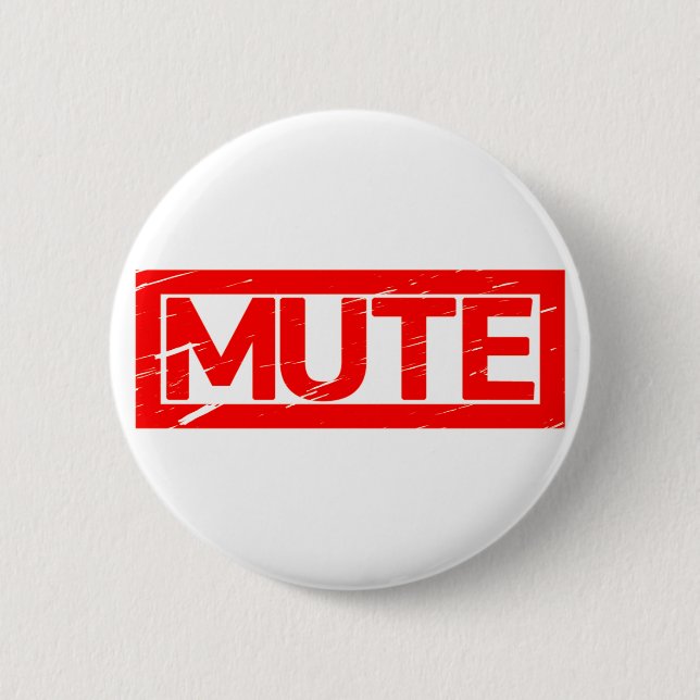 Mute Briefmarke Button (Vorderseite)