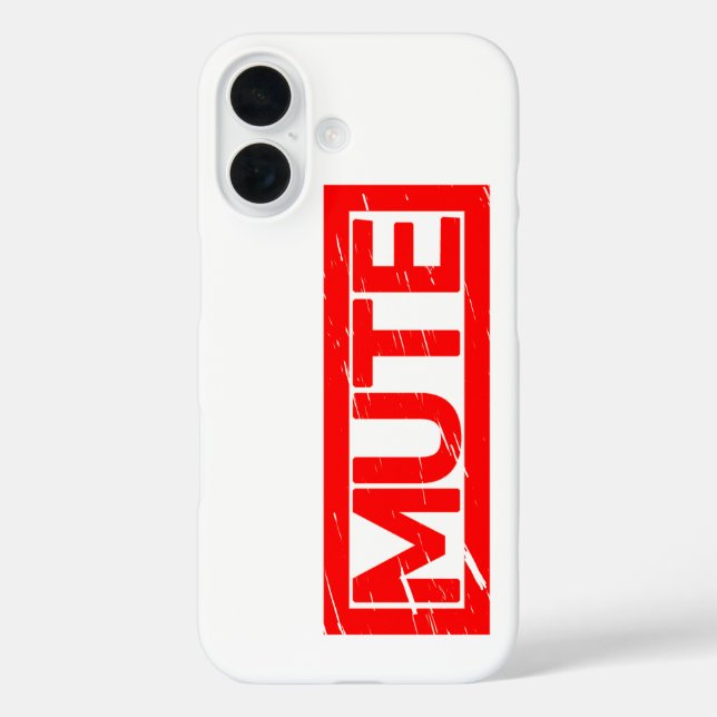 Mute Briefmarke Case-Mate iPhone Hülle (Rückseite)
