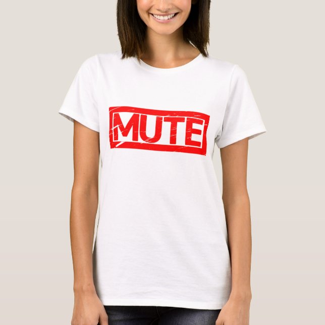 Mute Briefmarke T-Shirt (Vorderseite)